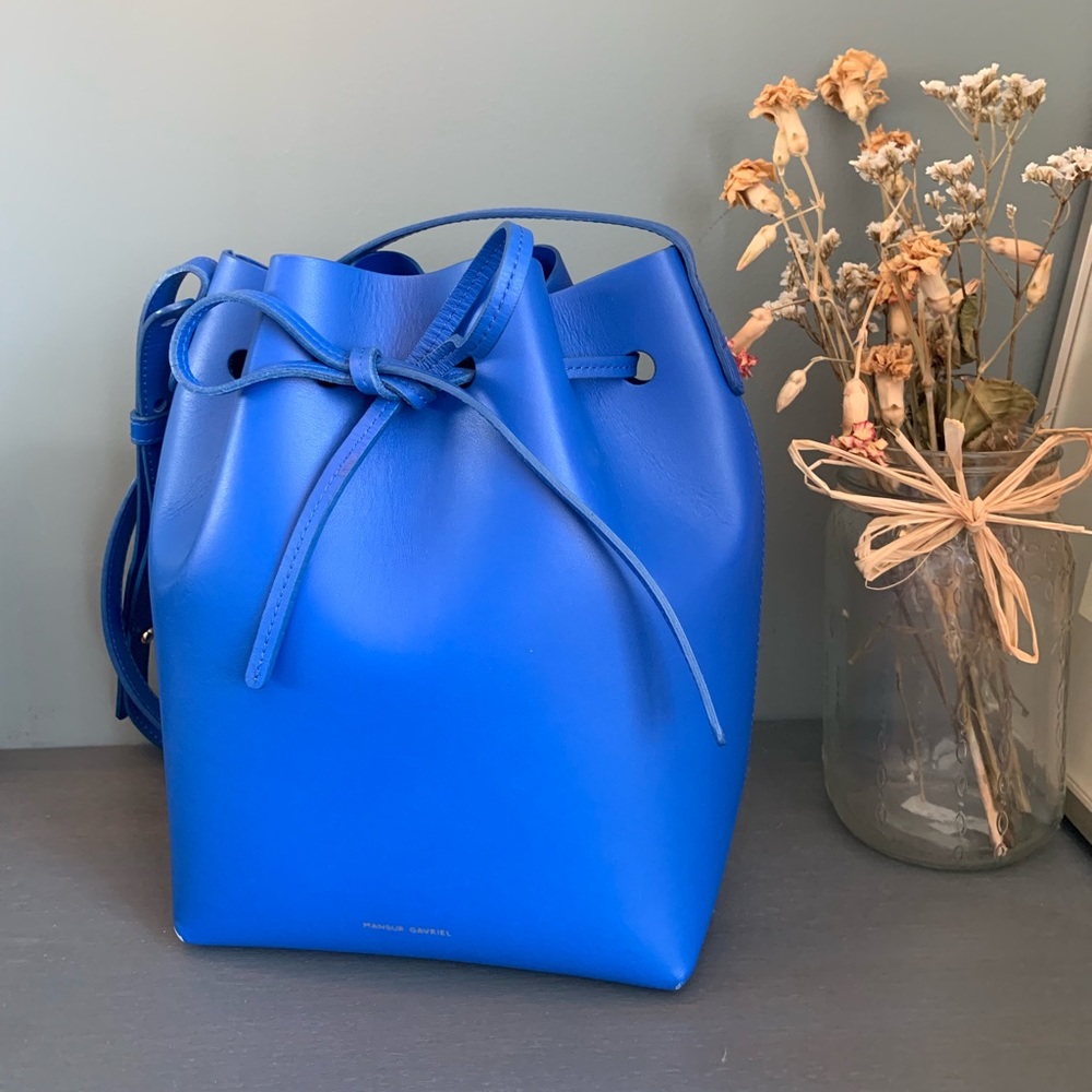 Mansur Gavriel Royal Blue Bucket Bag